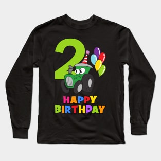 2nd Birthday Party 2 Year Old 2 Years Long Sleeve T-Shirt